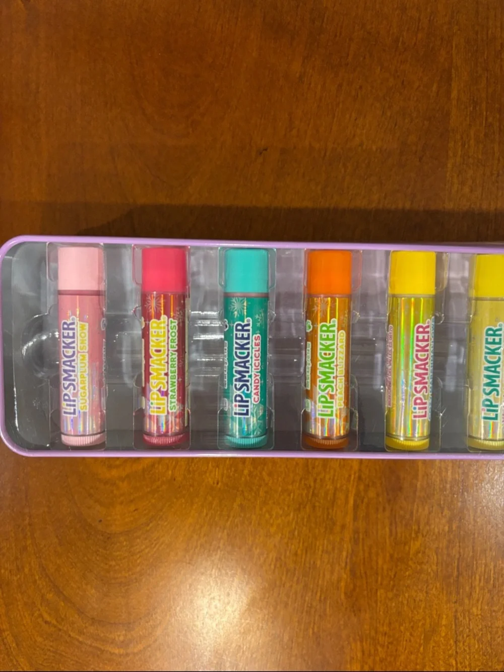 Lip Smacker Kids Lip Balm Set of 10 in‎ Case with Lid - Assorted Bright Colors.